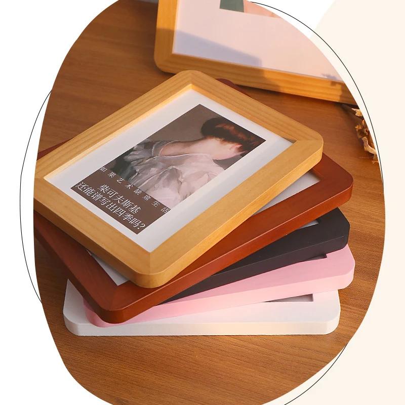 Colorful Wood Picture Frame Wedding Photo Frames Creative Frame for Photo Table Decoration and Accessories