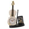 Violin Alarm Clock Retro Fashion Pencil Sharpener Function Table Alarm Clock Violin Shape Novelty Bedside Clock for Music Lovers