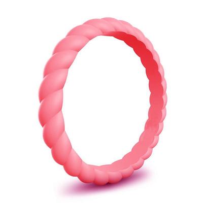 Twisted Silicone Women's Sports Rings - Cross-Border Design