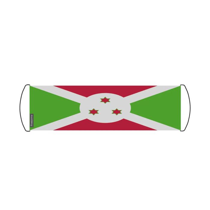 Drapeau - PIXELFORMA - Burundi - 24 X 70 Cm - Polyester - Imperméable
