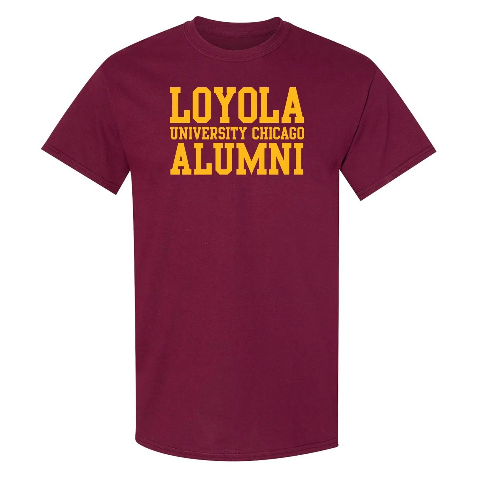 Loyola University of Chicago Basic Block Alumni Collegiate T Shirt - Maroon 4XL