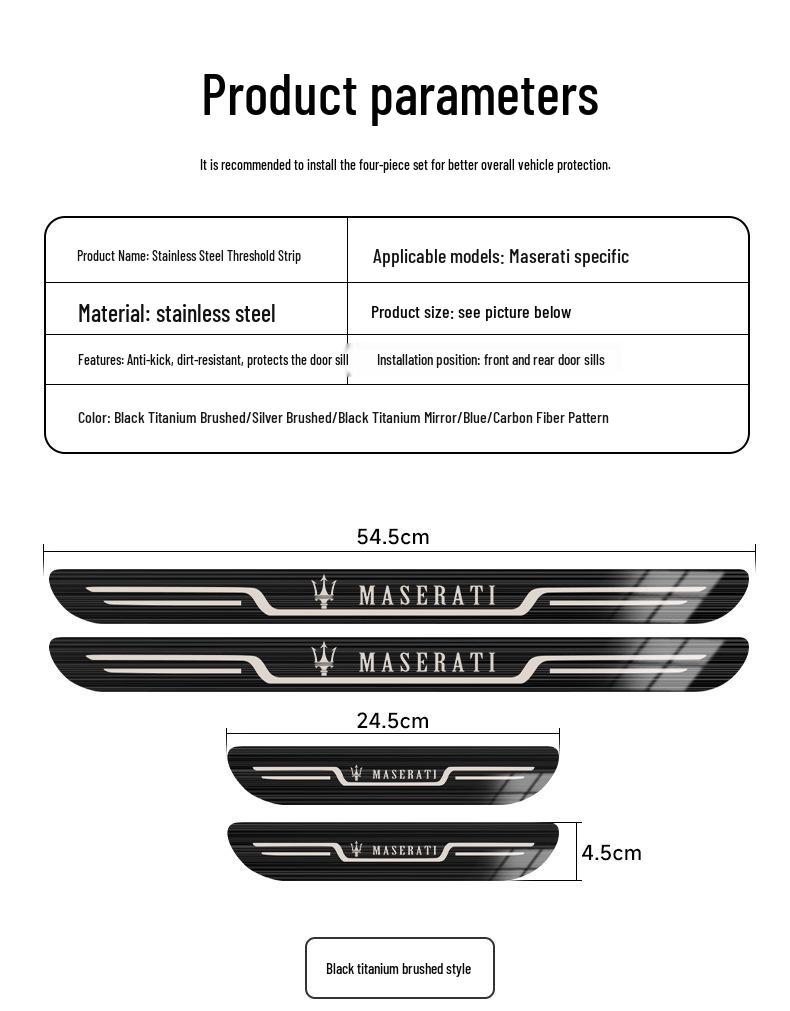 Pedale prag ușă originale Maserati Levante & Ghibli