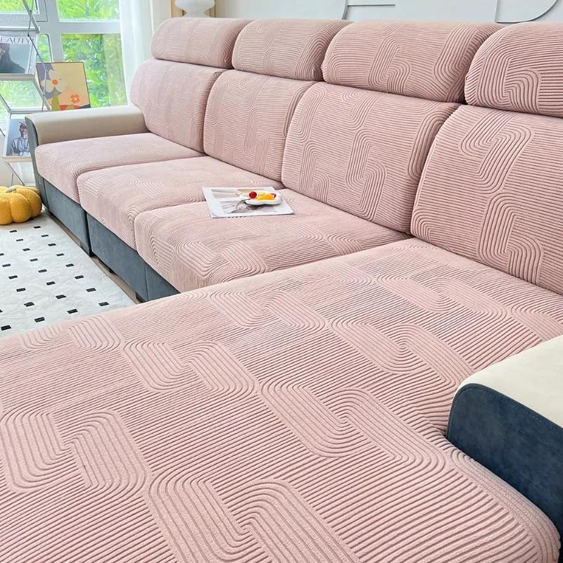 Jacquard Sofa Sectional Cover Elastic Sofa Cover Furniture Protector For Pets Washable Removable Sofa Seat Cushion Slipcover