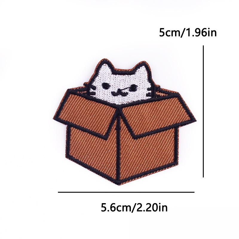 Cute Cat Duck Animal Cartoon Iron On Embroidery Patch for Kids Clothing Backpack Jacket School Bag Kawaii Design Decoration