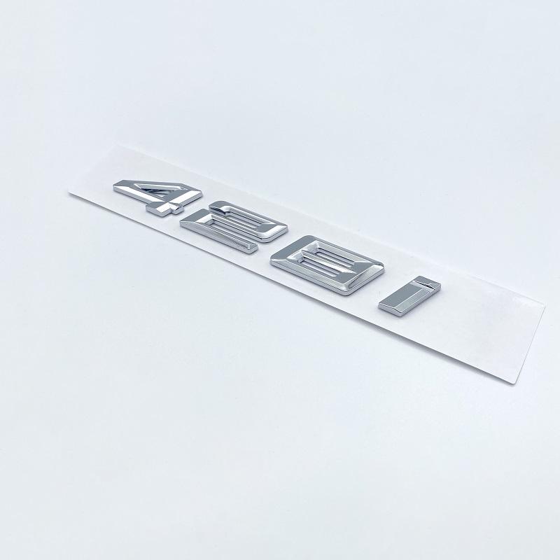 AAXK1 3D Chrome Black 418i 420i 428i 430i 435i 440i Letters Numbers Emblem Sticker Car Trunk Badge F32 F33 F33 F36 G22 G23 Accessories
