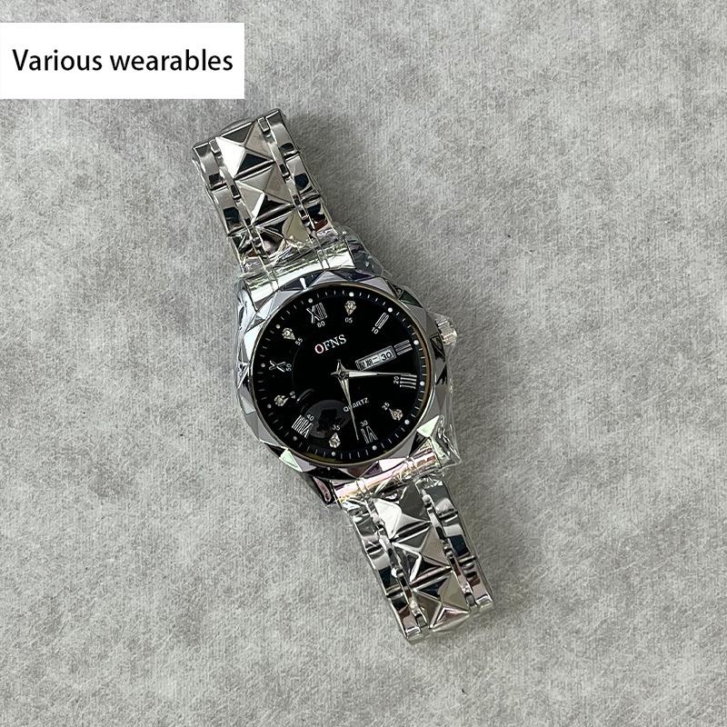 New Men's Quartz Watch Waterproof Dual Calendar Business Watch Classic Men's Watch