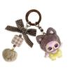 Plastic Handwave Cat Keychain With Cartoon Design For Gift And Party Decor