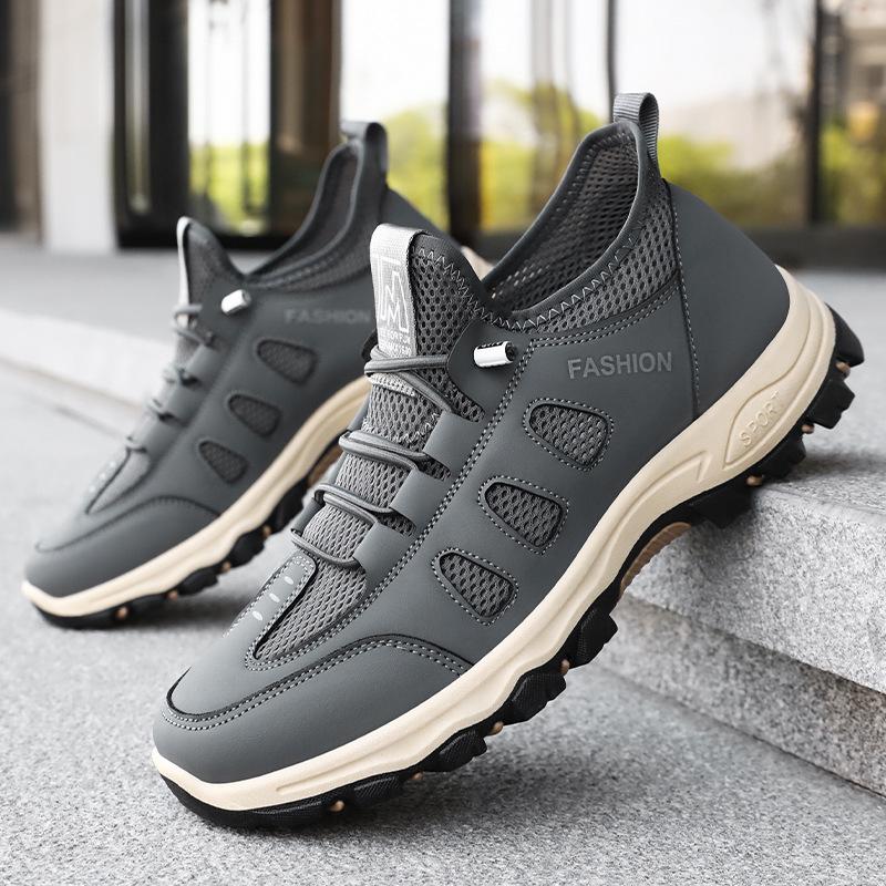 Hiking shoes men's summer new breathable and comfortable single shoes men's outdoor sports shoes Korean version of casual and comfortable dad shoes