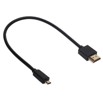 Mini & Micro HD-kompatibel Stecker Außendurchmesser 3,0 mm Superweiches dünnes Kabel 30 cm 60 cm 1 m 2k*4k hd @60Hz Leicht Tragbar