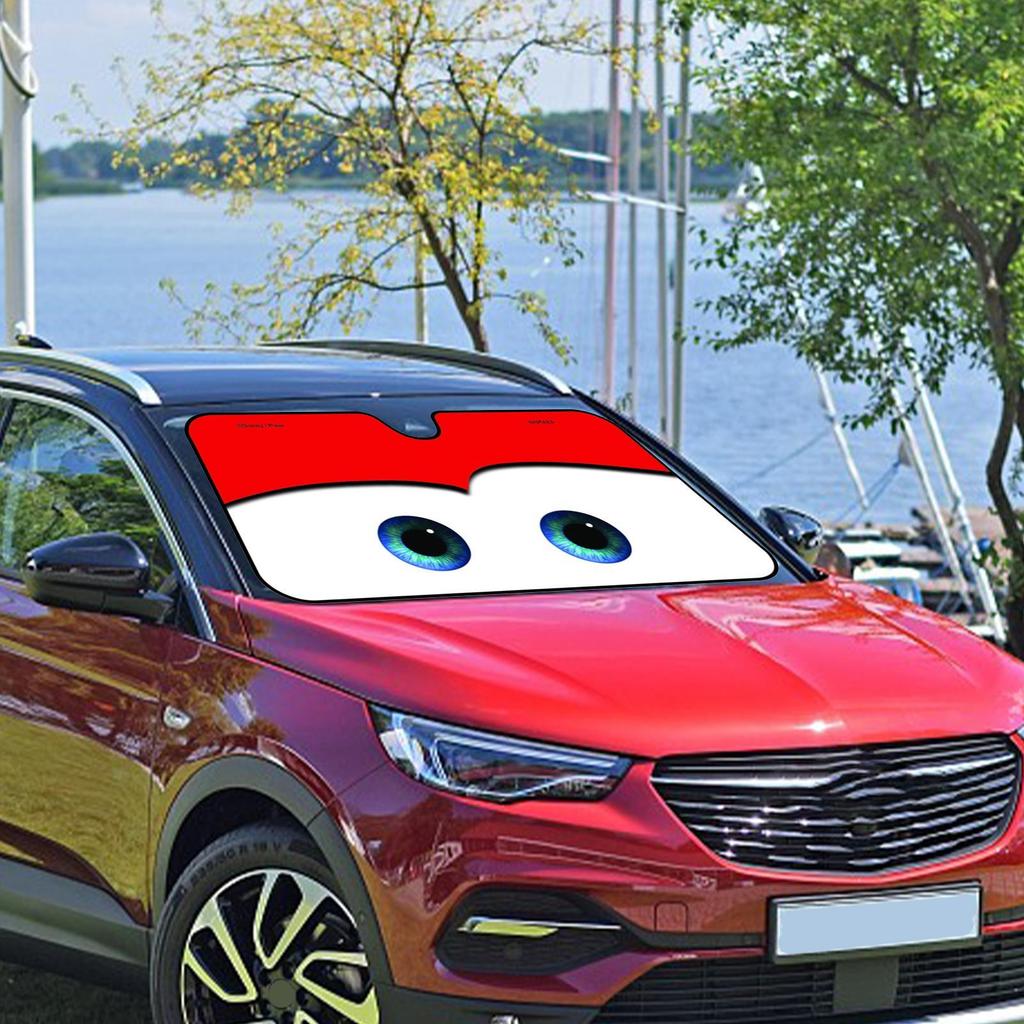 130x70 Kreslené auto Solární ochrana Vyhřívané čelní sklo Sluneční clona Kryt okna auta Clona na okno Auto sluneční clona