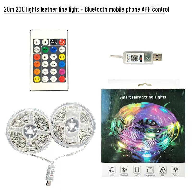 Magic Color LED String Lights: 5V Low Voltage, Waterproof, Bluetooth App & Voice Controlled, Christmas & Decorative Lighting