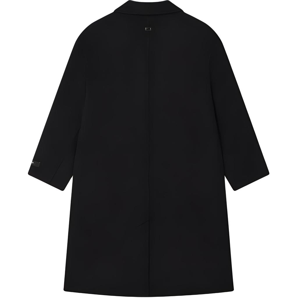 Fila Milano Series Fashion Casual Loose Long Coat Women Coats Black F11W515701F-BK