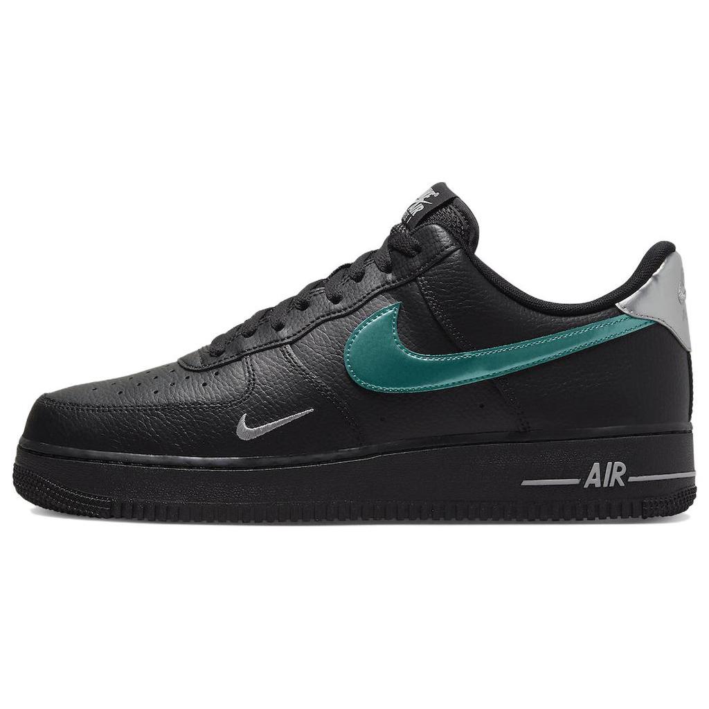 New Nike Air Force 1 '07 Low Black Blue Lightning FD0654-001