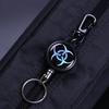 High-Rebound Retractable Steel Keychain: Outdoor Anti-Lost Easy Clip