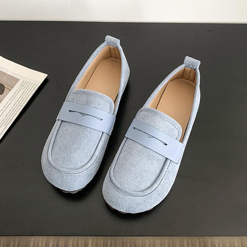 Fashion CRLAYDK Classic Women's Loafers Slip On Flat Shoes Comfort Casual Penny Dressy Summer Ladies Work Office Suede Walking Moccasins
