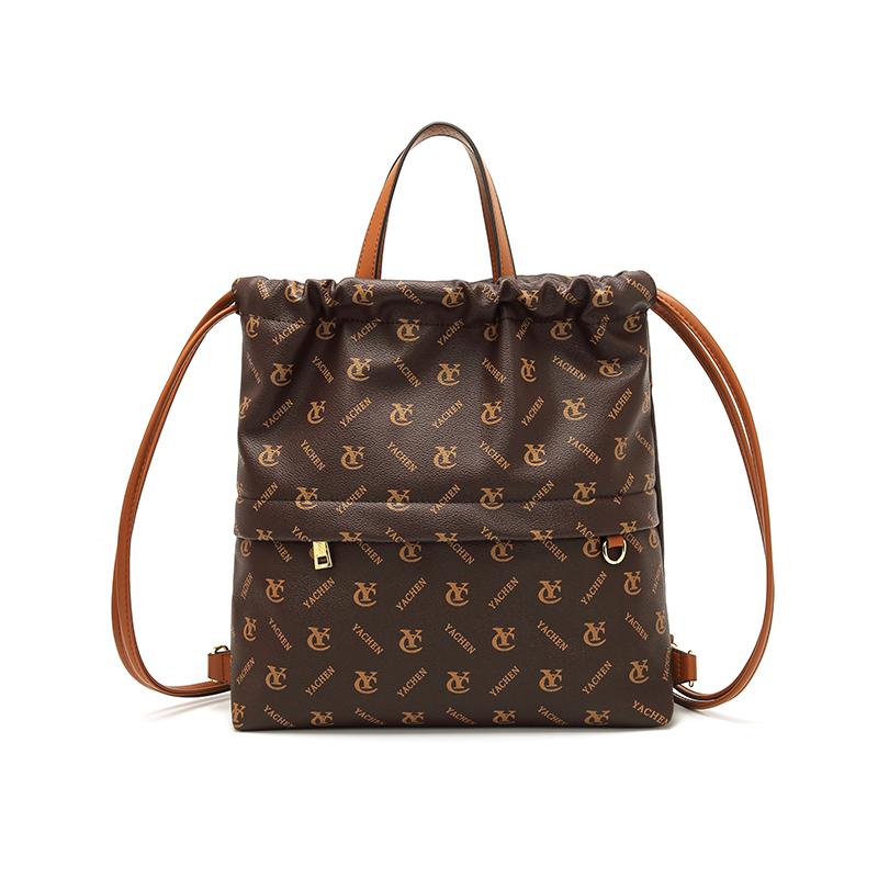 

Высококачественная текстура ретро пресбиопическая сумка для женщин дорожная сумка через плечо рюкзак с двумя шнурами новая мода