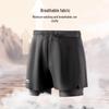 Li-Ning Men's Double-Layer Amphibious Swim Trunks & Goggles Set