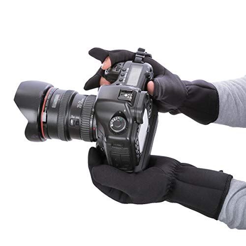 Foxfire Fishing Chloroprene Finger-Through Glove, 5020806, Men's, Black, Size M (equivalent To Japanese Size M)