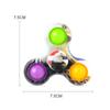 New Strange Decompression Finger Gyro Uv Printing Camouflage Rat Control Pioneer Bubble Music Fingertip Gyro Toy Factory
