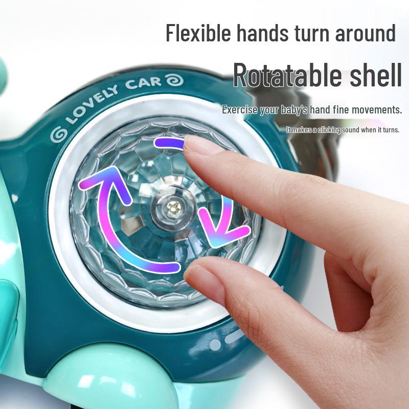 Electric Colorful Hermit Crab Toy with Music and Light Projection