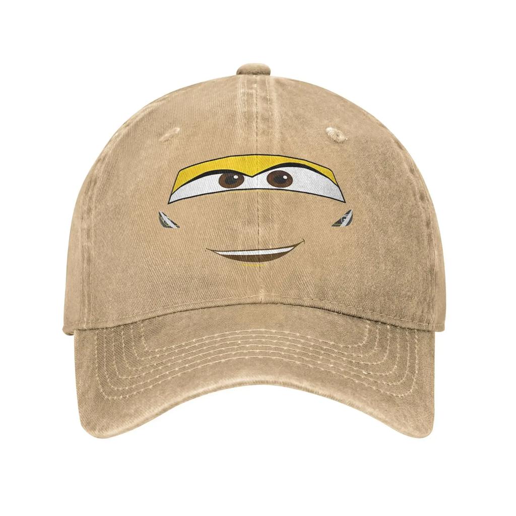 Cars Cruz Big Face Men Women Baseball Caps Lightning McQueen Distressed Denim Hats Cap Classic Unstructured Soft Snapback Cap