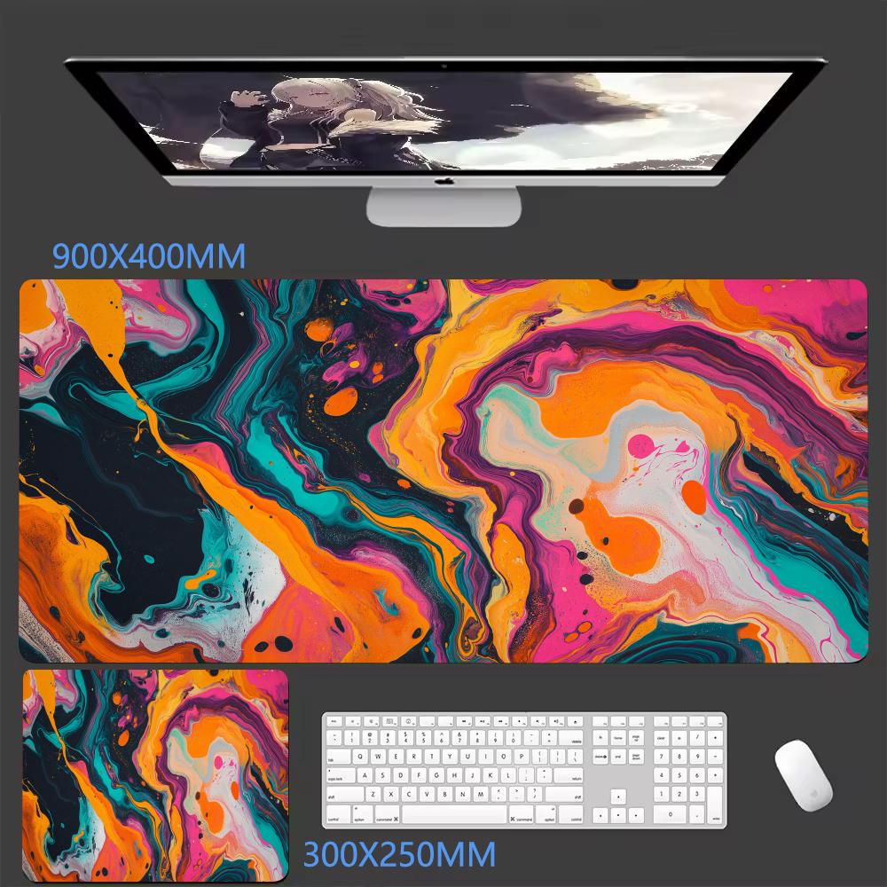 Abstract Fluid Gaming Mouse Pad Desk Gadgets Mouse Mat Office Accessories Mousepad Xxl Mouse Carpet Computer Mat Gaming Setup