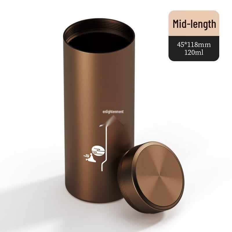 Portable Mini Aluminum Alloy Tea Caddy