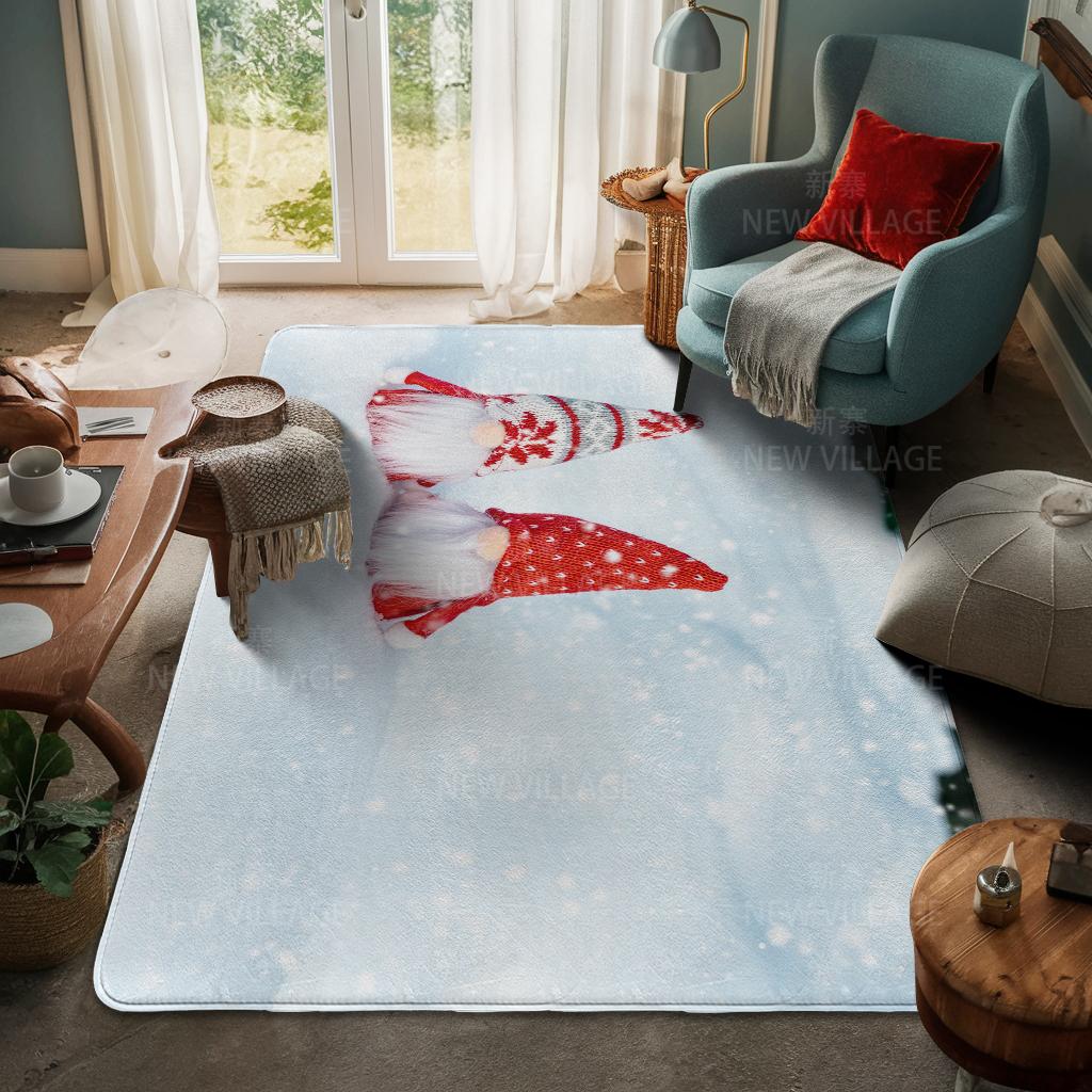 Hauseingangsteppich Fußmatte Haustür Wohnzimmer Bad Fuß Badezimmer rutschfest wasserabsorbierend Teppiche Bad Frohe Weihnachten Winter