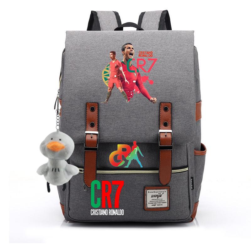 Modischer Anime CR7 Teenager Schüler Schultasche Herren und Damen Freizeit Rucksack