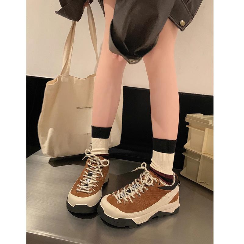 Niche Platform Sports Shoes Children's Casual Shoes Early Spring New Retro Outdoor Hiking Shoes Running Shoes