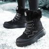 TUINANLE Winter Schneestiefel Damen Baumwollschuhe Verdickte Rutschfeste Plüsch-Knöchelstiefel Weiche Sohle Warme Outdoor-Schuhe