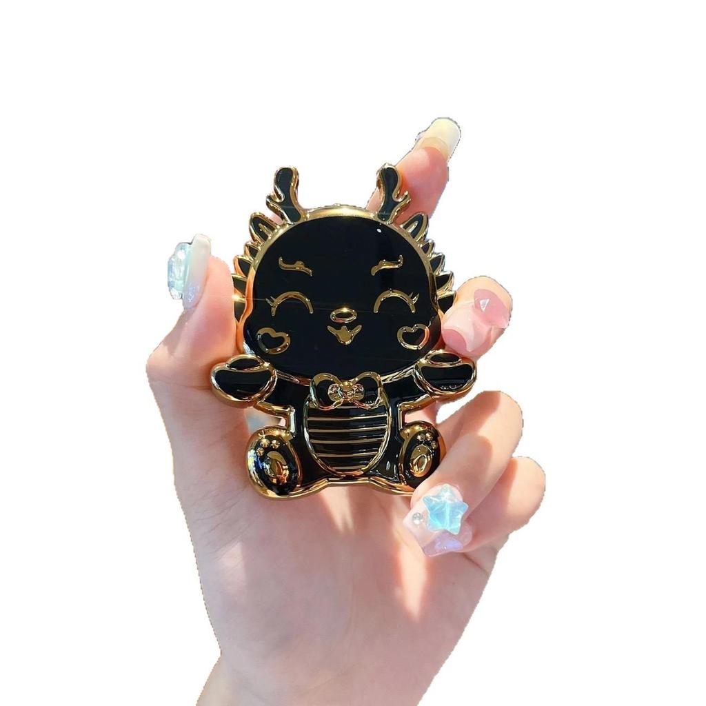 3D Dragon Baby Phone Stand: Electroplated, Creative, Retractable & Portable