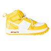 Unisex Adult Off White Leather High Top Trainers