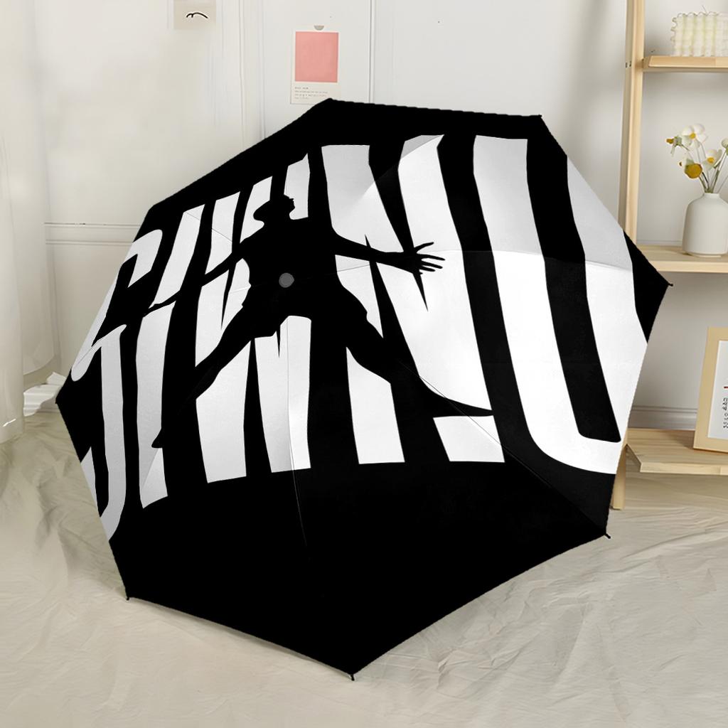 Cr7 Football Legend Outdoor Automatic Umbrella Compact & Durable 8-Rib Design Sturdy Construction All-Season Travel Fashion Lovers Best for Christmas