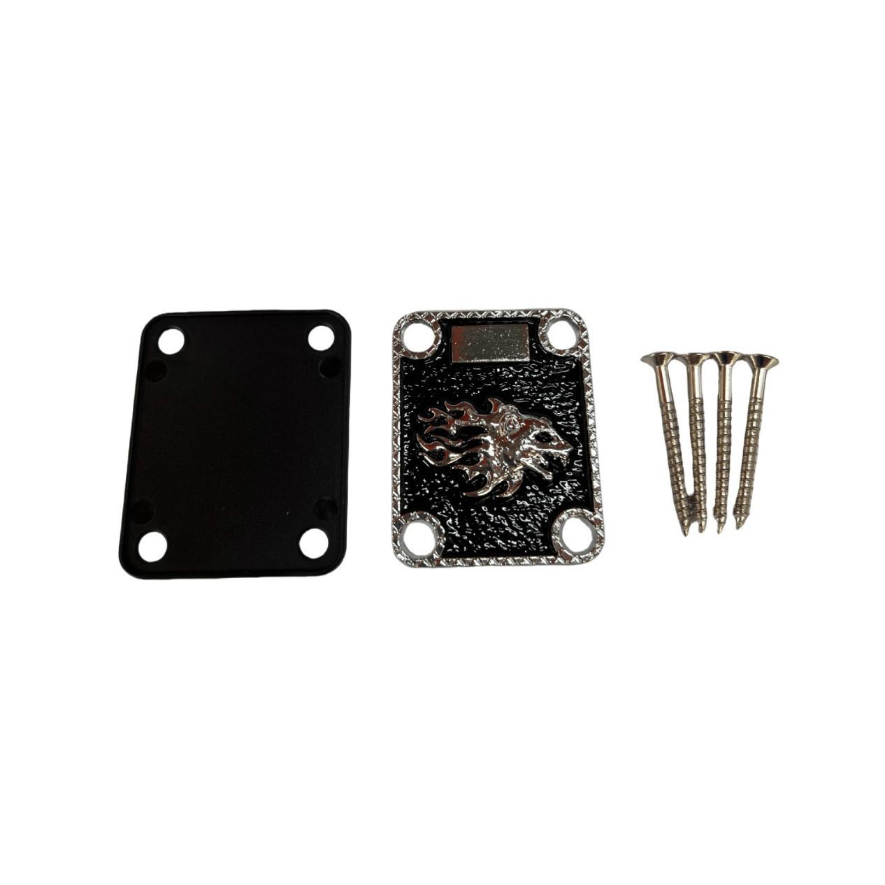 ST Electric Guitar Reinforcement Plate: New Square Neck and Body Connecting Steel Plate