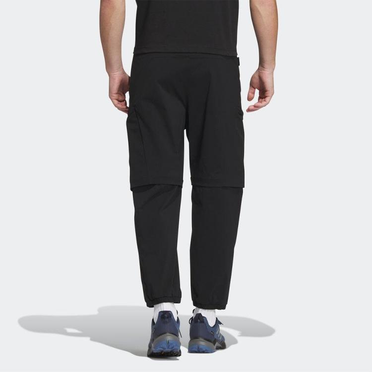 Adidas Reflective Logo Drawstring Joggers Men Joggers Black IC1975