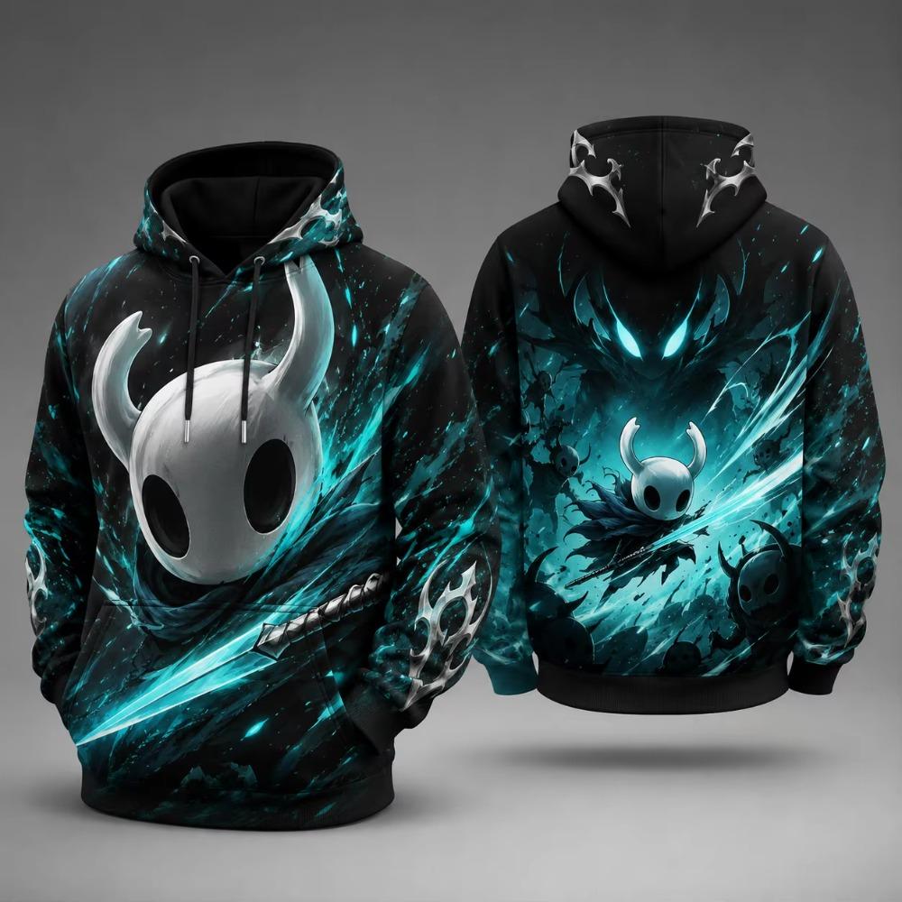 Mens Dark Fantasy Knight 3D Print Hoodie Polyester Pullover Long Sleeve Gamer Streetwear Autumn Winter Hoodie Men Sweatshirt Y2kUnisex Woman's