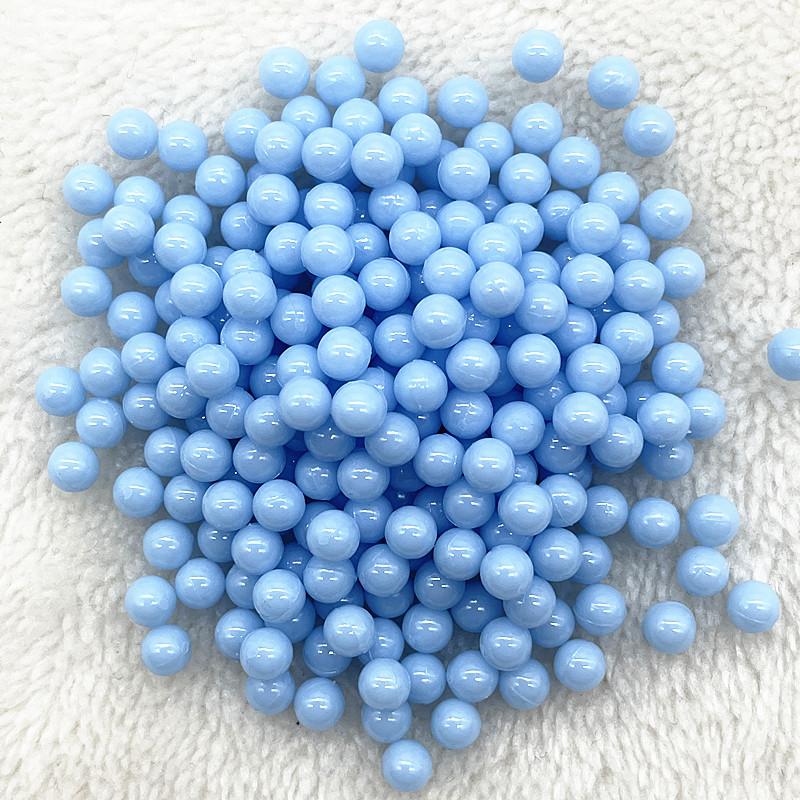 3/4/5/6/8mm Okrągłe Wielokolorowe Akrylowe Koraliki Bez Dziurki Luźne Koraliki do Tworzenia Biżuterii Akcesoria DIY