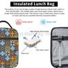 Mexicaanse Talavera Keramische Lunchbox Etnisch Volksornament Lunchtas Vrouwen Geïsoleerd Invriesbaar Tote Kit Thermische Koeler voor Picknick