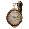 Double Sided Wall Clock, Mounted Decorative Timepiece for Kitchen