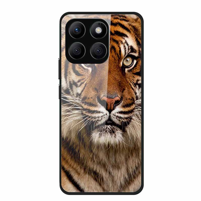 Glass Back Cover For Honor X8c Case X 8 c Soft Bumper Hard Tempered Glass Case For Honor X8c 4G Case HonorX8c X8 c X 8c 6.7" Bag