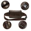 Leather Men's Waist Bag, Cowhide Outdoor Single Shoulder Crossbody Chest Bag, Men's Small Bag