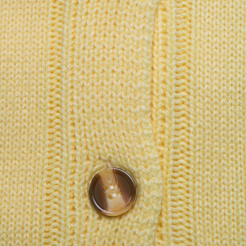 European Wool Knit Cardigan - 2026 Autumn Winter Collection: Casual Loose Long Sleeve Sweater Coat for Women