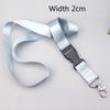 1pc Safety Hanging Neck Strap Lanyard For Mobile Phone ID Name Badge Holder Man Woman Anti-Lost Clasp Rope Keychain Landyard