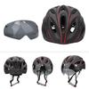 Unisex Schwarz Rot Mountainbike Rennrad Radfahren Sicherheits Kopfschutzhelm mit Brille
