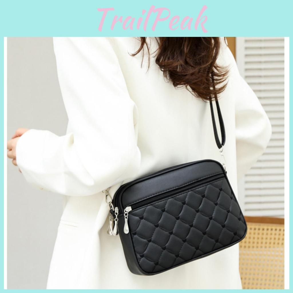 Bag Crossbody Bag Multilayer Ladies Embroidered Bag Diamond Patterned Bag Shoulder Bag Womens Bag
