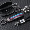 1Pcs Metal/Leather Keychain Hand-Woven Key Rope Key Ring Auto Emblem Accessories For BMW E90 E87 F30 E60 F01 F02 G20 X1 X3 X4 X5 rvsh75