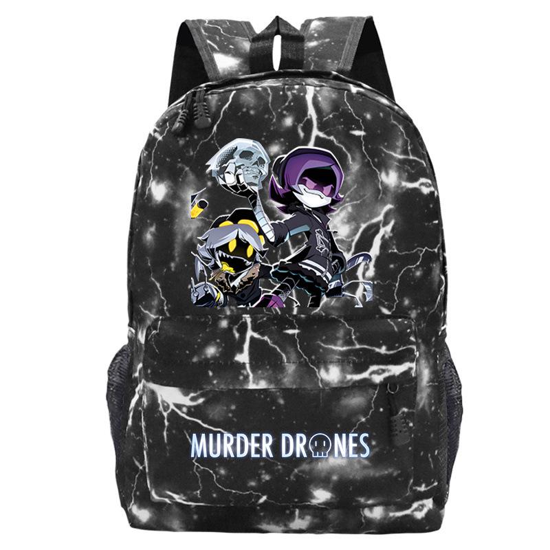Murder Drones Personality Printing Trend Student School Bag Multifunctional Outdoor Travel Backpack