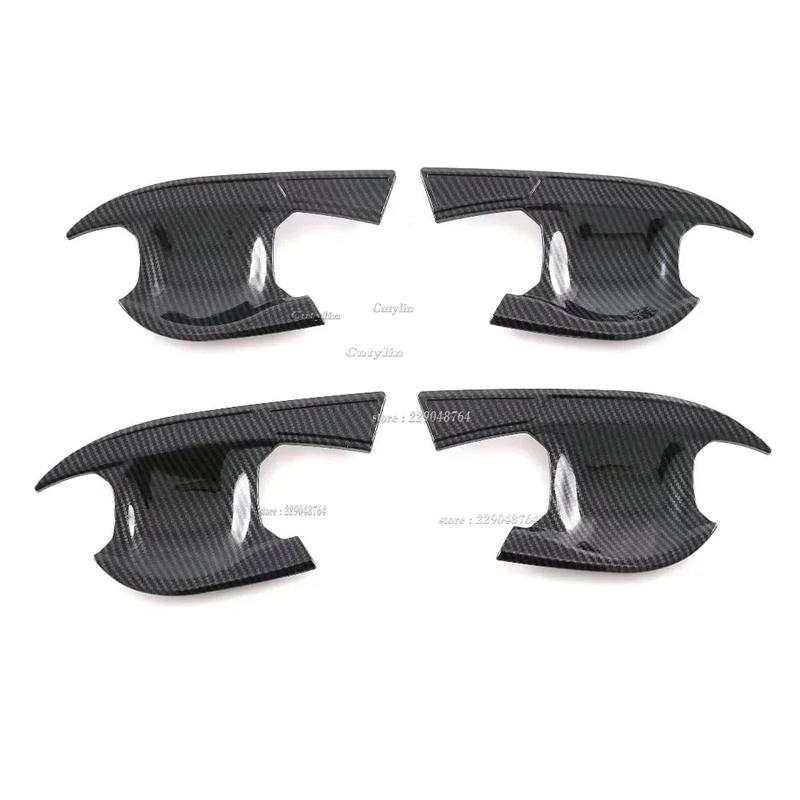 For Ssangyong Torres 2024 abs Carbon Fiber Side Door Handle Cover Trim Bowl et Sticker Protector Car Accessories