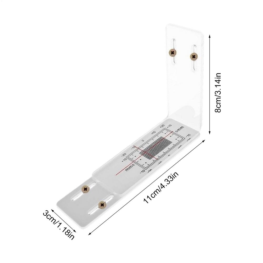 

Crack Monitoring Record L Shape Acrylic Ruler Crack Monitoring Tool for Detection Tracking Building Internal External Wall белый